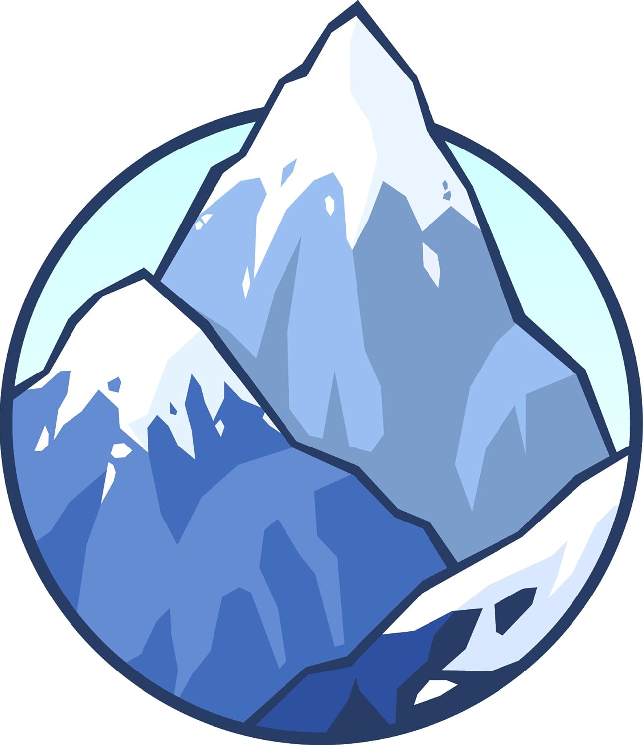 amazon com beautiful simple mountain nature cartoon art icon vinyl sticker 2 tall winter snow mountain automotive beautiful simple mountain nature cartoon art icon vinyl sticker 2 tall winter snow mountain