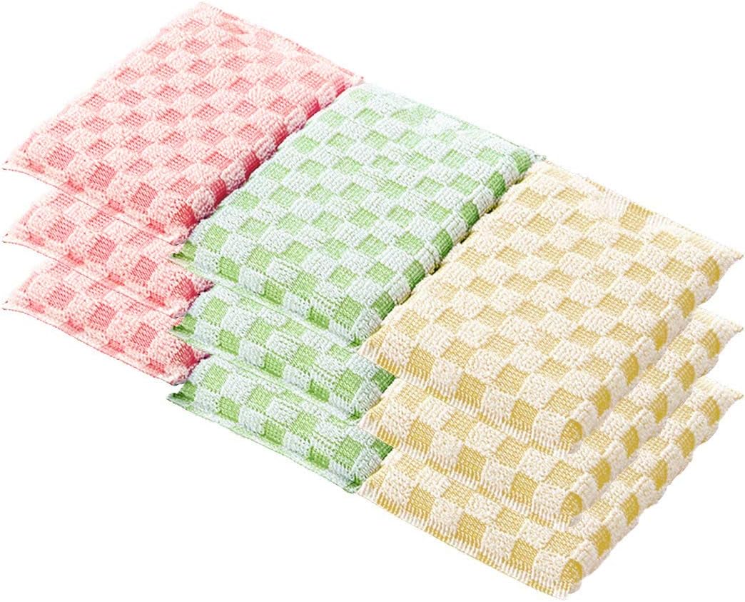 JEBBLAS Antibacterial Cleaning Pad Bamboo Kitchen Clean Sponge Coconut