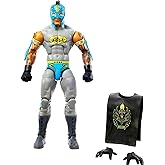 Mattel WWE Elite Collection Top Picks Action Figure &amp; Accessories Set, Rey Mysterio 6-inch Collectible with Articulation &amp; Interchangeable Parts