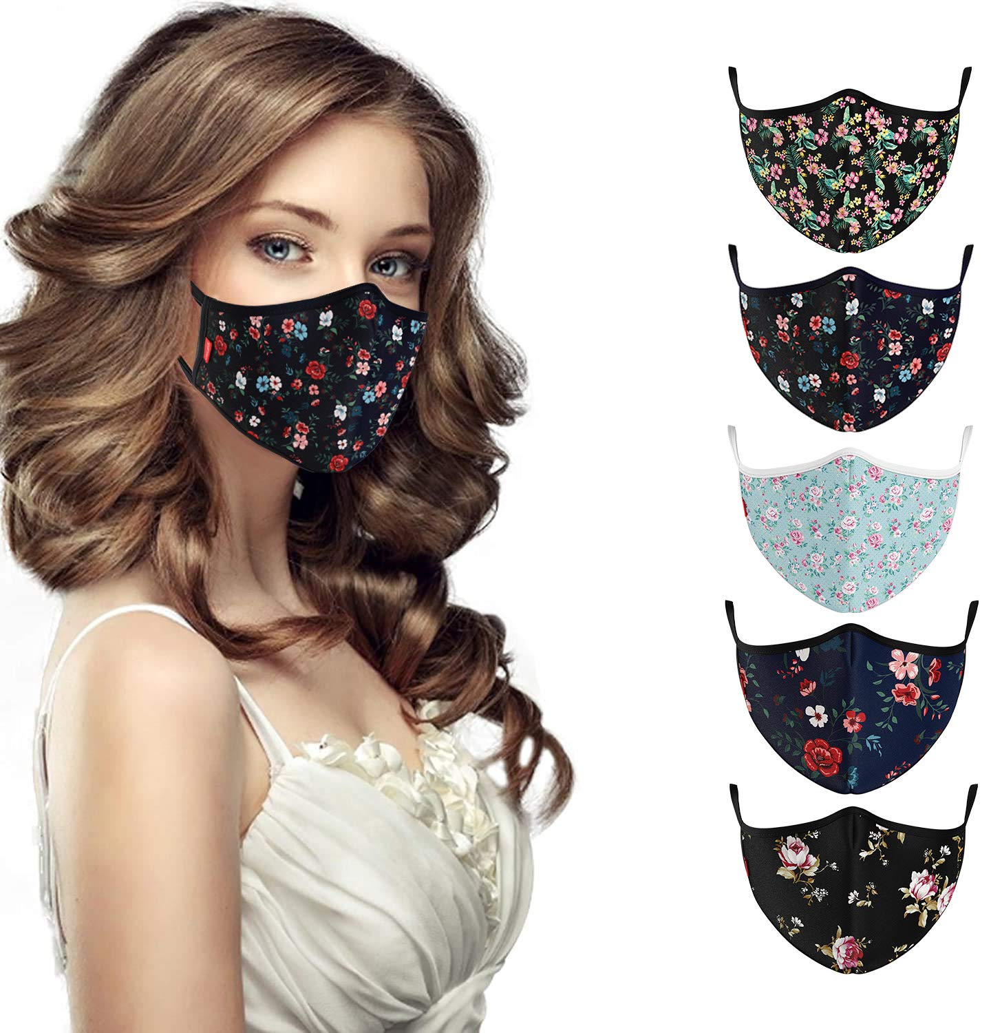 COOL Mask Unisex 3 Layer Reusable Washable Face Mask ( Pack of 5 )