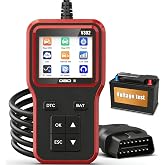 OBD2 Scanner and Battery Tester, Vehicle Code Reader for Check Engine Light | Advanced Diagnostic Scan Tool, Read &amp;Reset DTC, I/M Readiness, EVAP, Live Data, Car Scanner for All OBDII Vehicles Since 1996