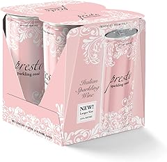 Presto Sparkling Rose Prosecco, Sparkling Wine, 250 mL Cans, 4 Pack