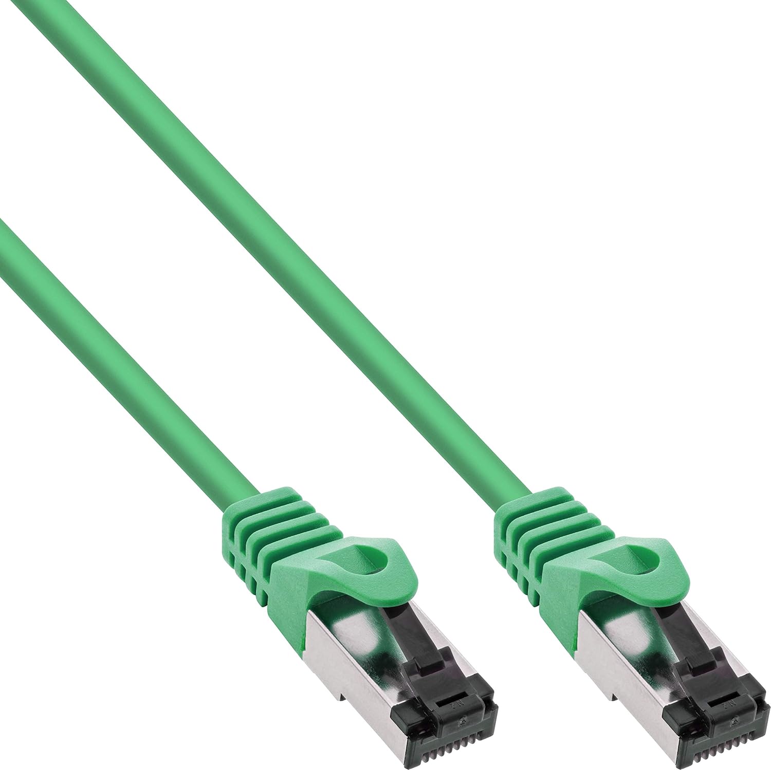 InLine® Patch Cable S/FTP (PiMf), Cat.8.1, 2000 MHz, Halogen-, Copper, Green, 15 m, 15m