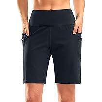 G Gradual Women's Bermuda Shorts - 7" Inseam Jersey Lounge Shorts With Deep Pockets, Blue, Small - View #6