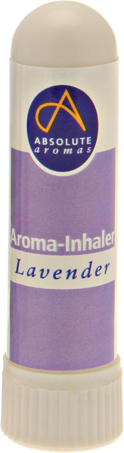 Absolute Aromas Lavender Aroma Inhaler with 100% Pure, Natural French Lavender Essential Oil