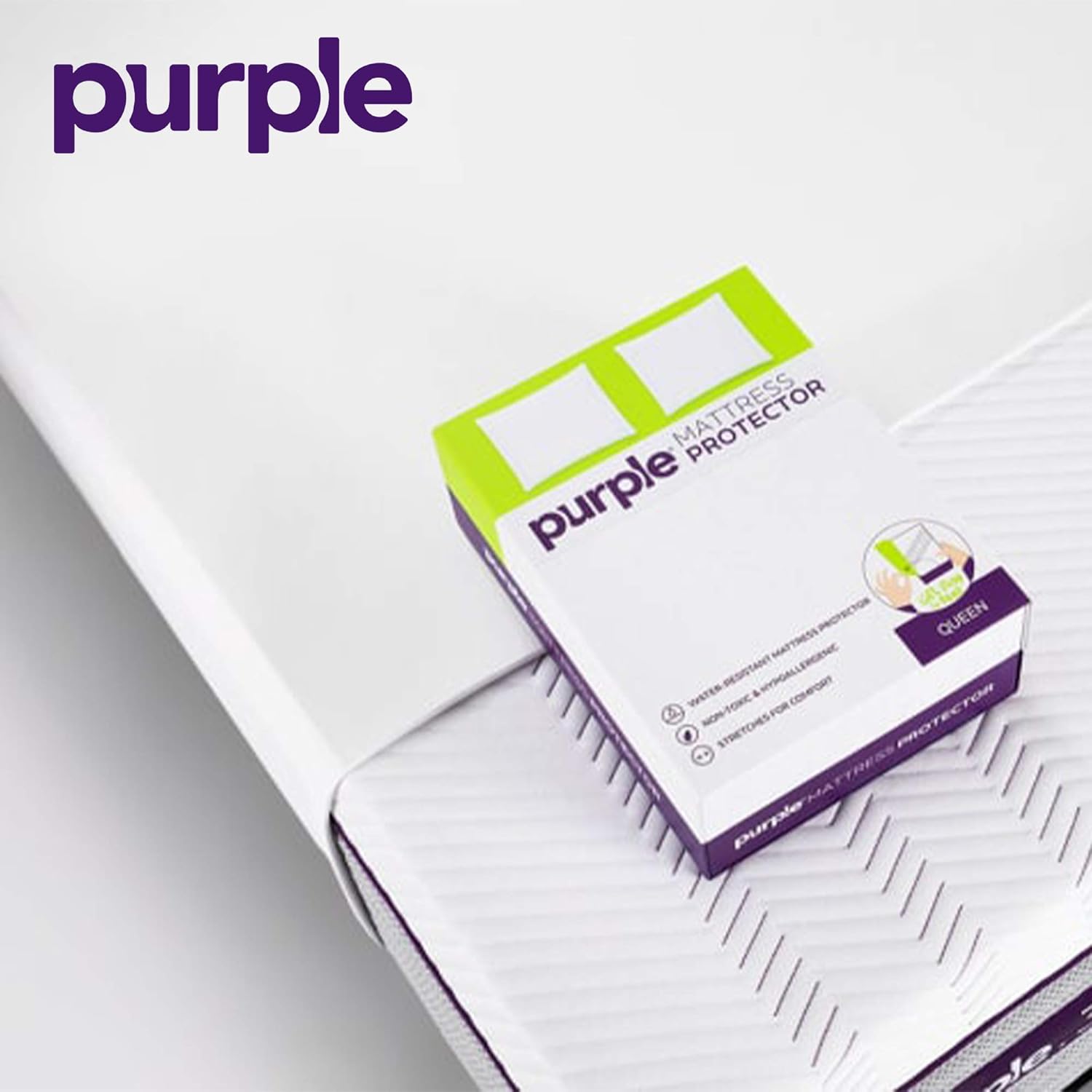 Purple The Mattress Protector (Full XL): Home & Kitchen