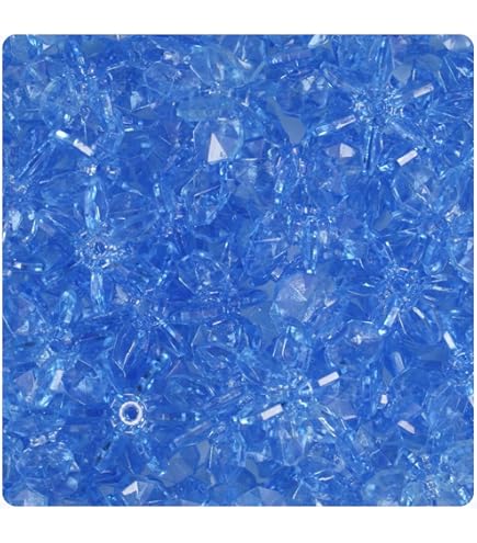 BeadTin Root Beer Transparent 18mm Sunburst Craft Beads - 135 Pieces For Jewelry Making