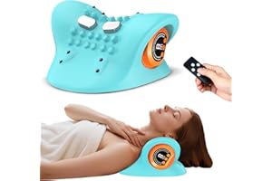 ILoveU 2025 Upgraded Shiatsu Neck Massager Pillow – 3-in-1 Heat/Vibration/Wave Modes with Remote, USB-C Rechargeable, Portable for Car/Office/Home