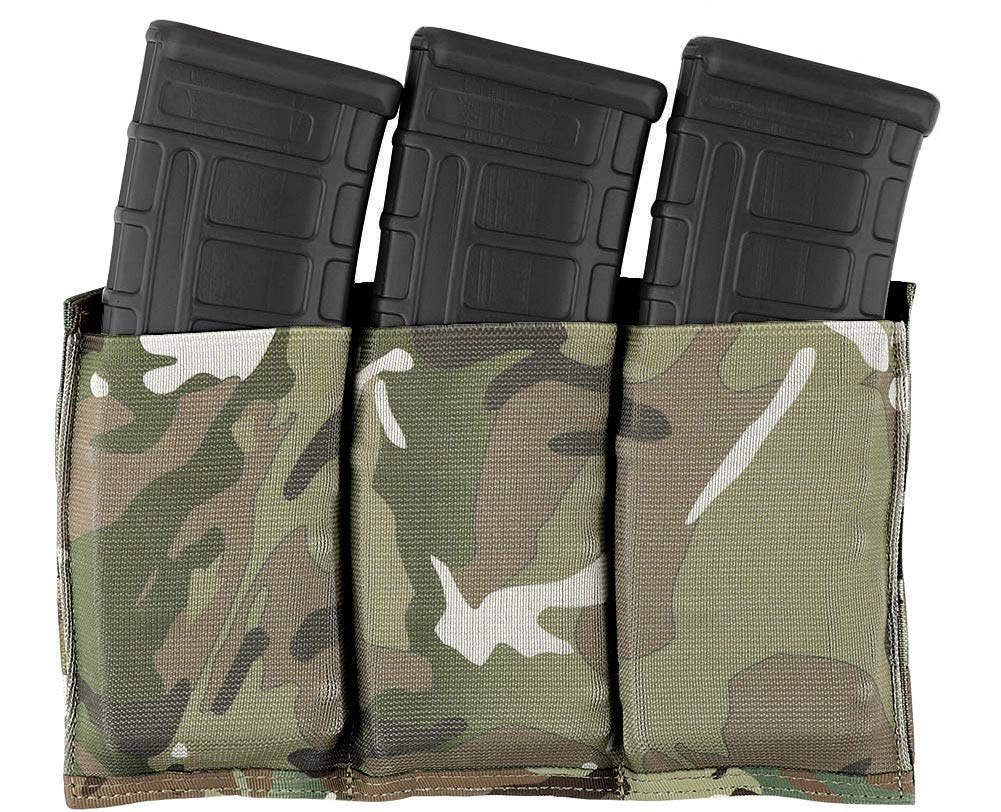 KRYDEX Tactical Molle M4 M16 Triple Magazine Pouch Speed Mag Holder
