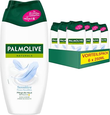 Naturals Sensitive Duschcreme 250ml x 6- mit Vitamin E
