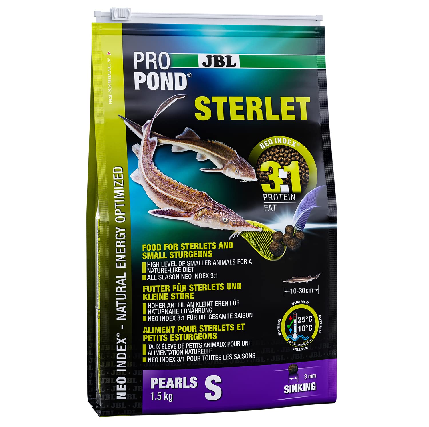 JBL ProPond Sterlet Food 1.5kg - Small Pellet