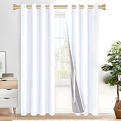 HEI! DEAR Gold Curtain Rods 48 to 84 Inch(4-7FT),1