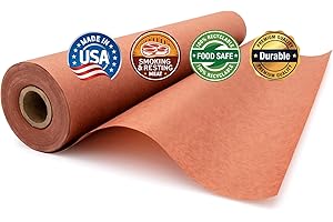 TOMENGBEIAABBCC Pink Butcher Paper Roll (17.75 inches x 200 feet), Unbleached, Unwaxed & Uncoated for Smoking & Resting Meat by Paper Pros