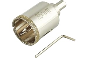 1 3/8 Inch (35mm) Diamond Hole Saw with Pilot Bit, DaduoRi 1.375 Tile Hole Saw with Center Drill Bit for Marble, Granite, Cer