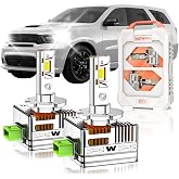 VESTNEXCL D3S HID Bulbs Fit for Dodge 2014-2020 Durango RT SRT GT SXT Sport 30000LM 6000K White, Dual-Sided 30 Chips, Xenon HID Light Replacement, 800% Brightness, Plug and Play, Pack of 2