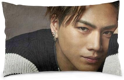 Amazon Co Jp 登坂広臣 3 北欧 枕カバー 2点セットかわいい 通気性 四角い枕カバー 装飾枕カバー 両面プリント ソファーの枕カバー 抗菌 防臭 方形の枕カバー 車の背もたれカバー ホーム キッチン