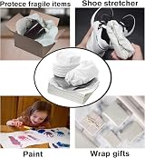 Beiboon Packing Paper Moving Sheets 200 42x32 cm Newspaper Offcuts view 4