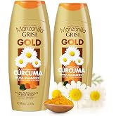 Grisi Manzanilla Gold Extra Lightening Shampoo with Chamomile Extract &amp; Turmericfor Naturally Brighter, Soft &amp; Luminous Hair | Extra Lightening Formula for Radiant Blonde Shine &ndash; 13.5 Fl Oz | 2-Pack