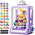 Jovow Claw Machine for Kids, Mini Vending Machine with Game Coins & Music, Prize Dispenser Toys for Girls and Boys, Electronic Claw Game Machine for Party Birthdays, Includes 30 Mini Toys