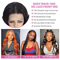 Drosuud Body Wave Lace Front Wigs Human Hair 13x6