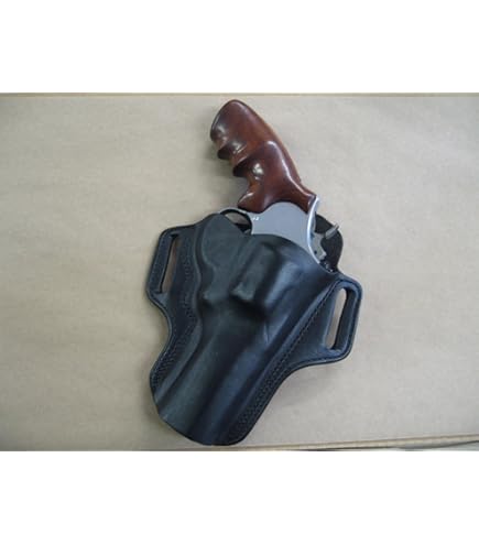 ホルスター レザー製 [45 S&W] Amazon.com : Leather 2 Slot Molded Pancake Belt Holster for