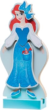 Melissa & Doug Disney Ariel Magnetic Wooden Doll Dress-Up Play Set 30+ Pieces view 9