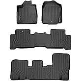 SMARTLINER Custom Fit Floor Mats 3 Row Liner Set for 2007-2013 Acura MDX
