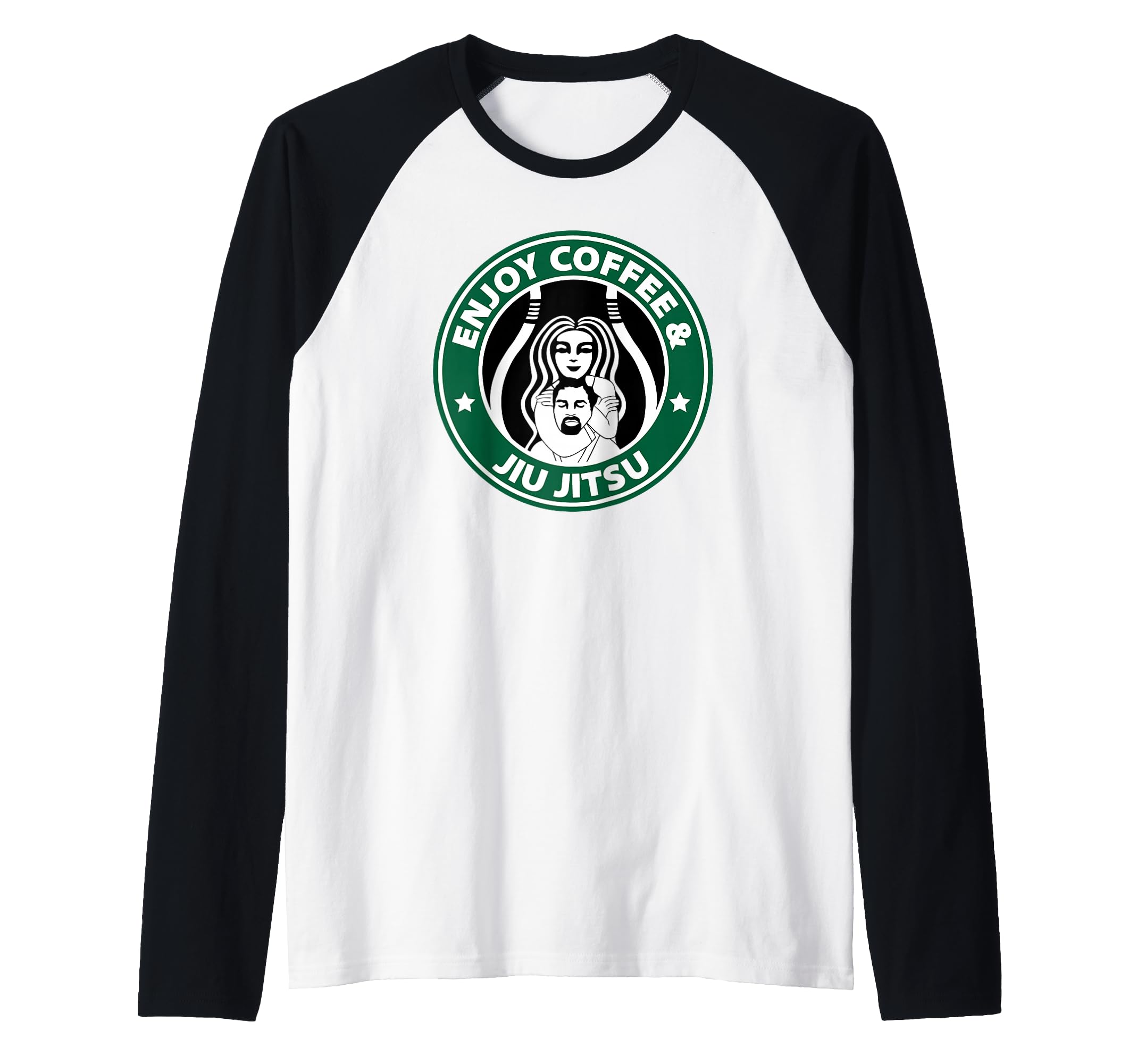 Enjoy Coffee & Jiu Jitsu - Everyday Mat Life Ritual Raglan Baseball Tee