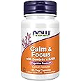 NOW Supplements Calm & Focus with Zembrin® & GABA, Cognitive Support*, Clinically Validated, 60 Veg Capsules