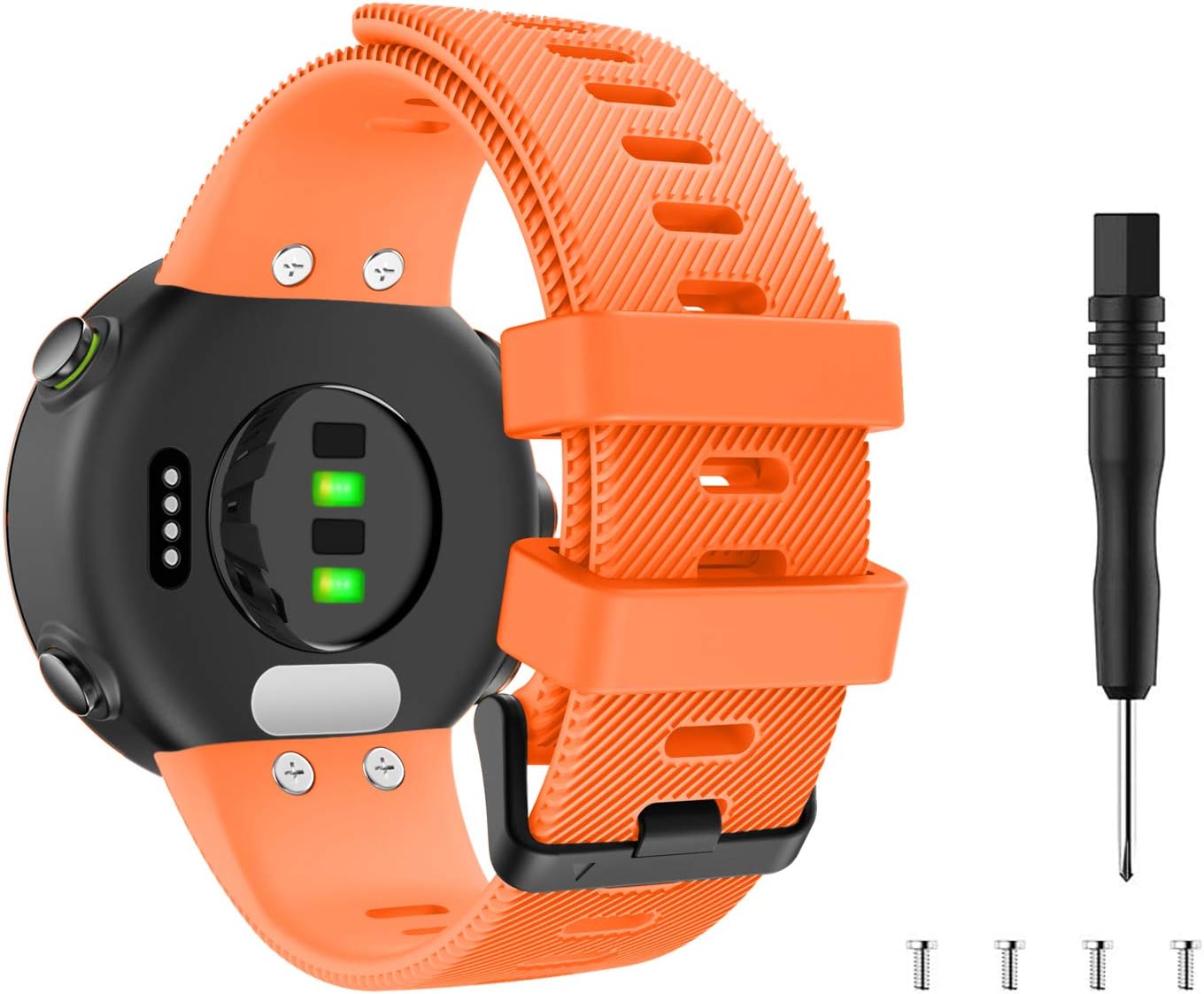 MoKo Correa de Reloj Deportiva Compatible con Garmin Forerunner 45/Forerunner 45S/Swim 2, Pulsera de Reloj Elegante y Ajustable, Banda Inteligente ...