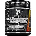 DRAGON PHARMA Mr. Veinz Stim Free Pre-Workout, Extreme Pump & Nootropic Catalyst, Maximize Pumps via Vasodilation & Cell Volumization, Stimulant-Free Formula for Focus (40 Servings, Apple Juice)