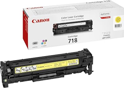 Canon Original Yellow Toner 718 226855 for LBP7200 Printer Cartridge