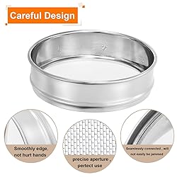 PATIKIL 55 Mesh Lab Sieve, 8" Diameter Test Sieve