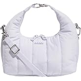 adidas Quilted Puffer Soft Crossbody Shoulder Bag | Adjustable Strap, Secure Zip Pockets, Hands-Free Carry, Wears Crossbody, Premium Hardware, Everyday &amp; Game-Day Ready