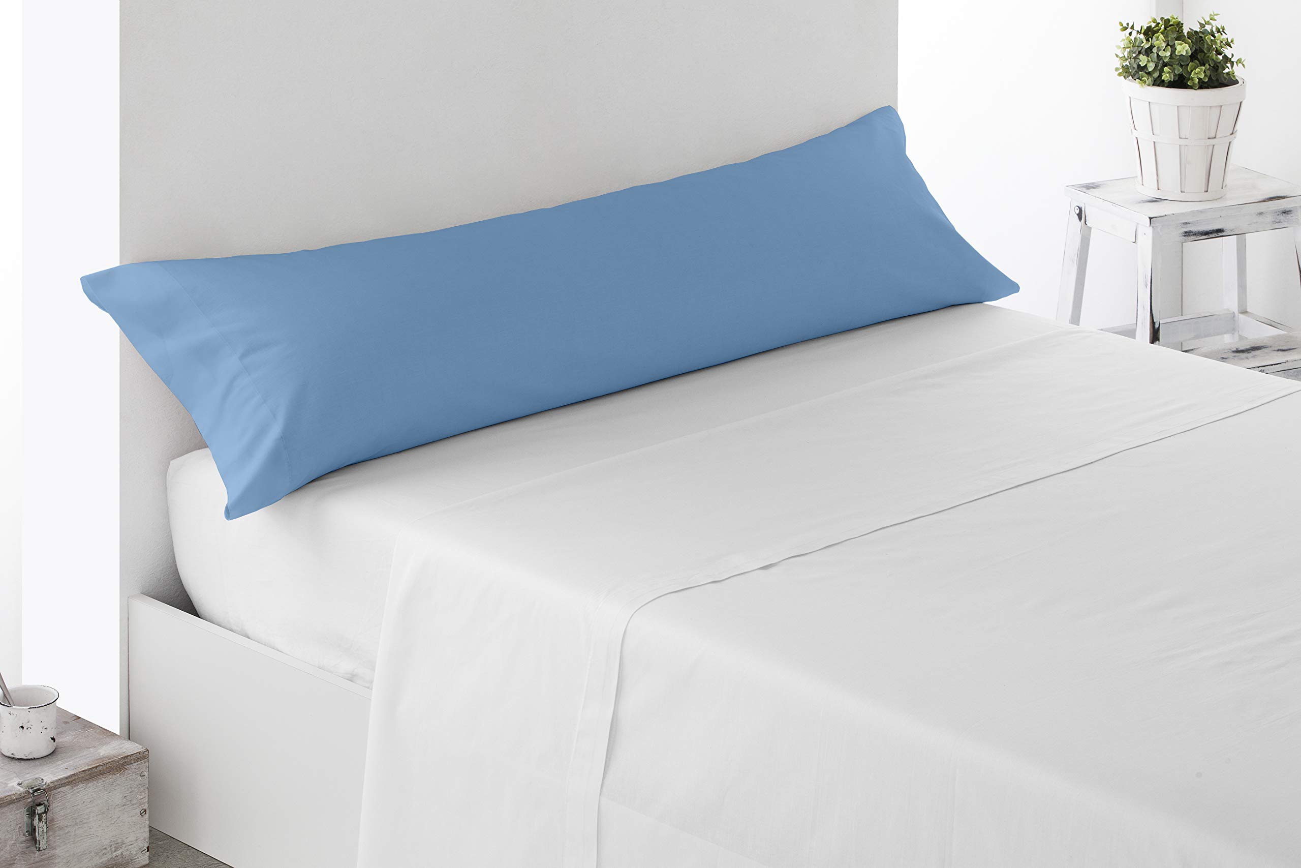 Miracle Home. Pillowcase, anti-peeling, soft and comfortable, 50% cotton, 50% polyester. Bed 135. Sky Blue