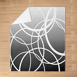 Feelyou Geometric Print Flannel Fleece Blanket