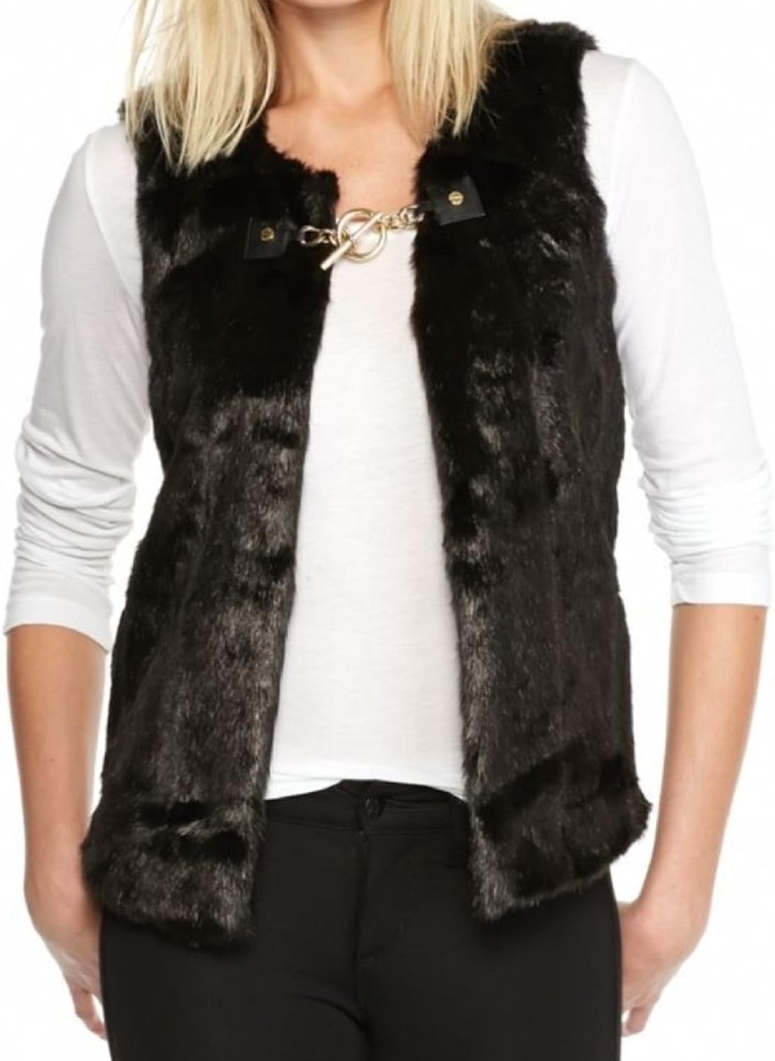 michael kors vest womens gold