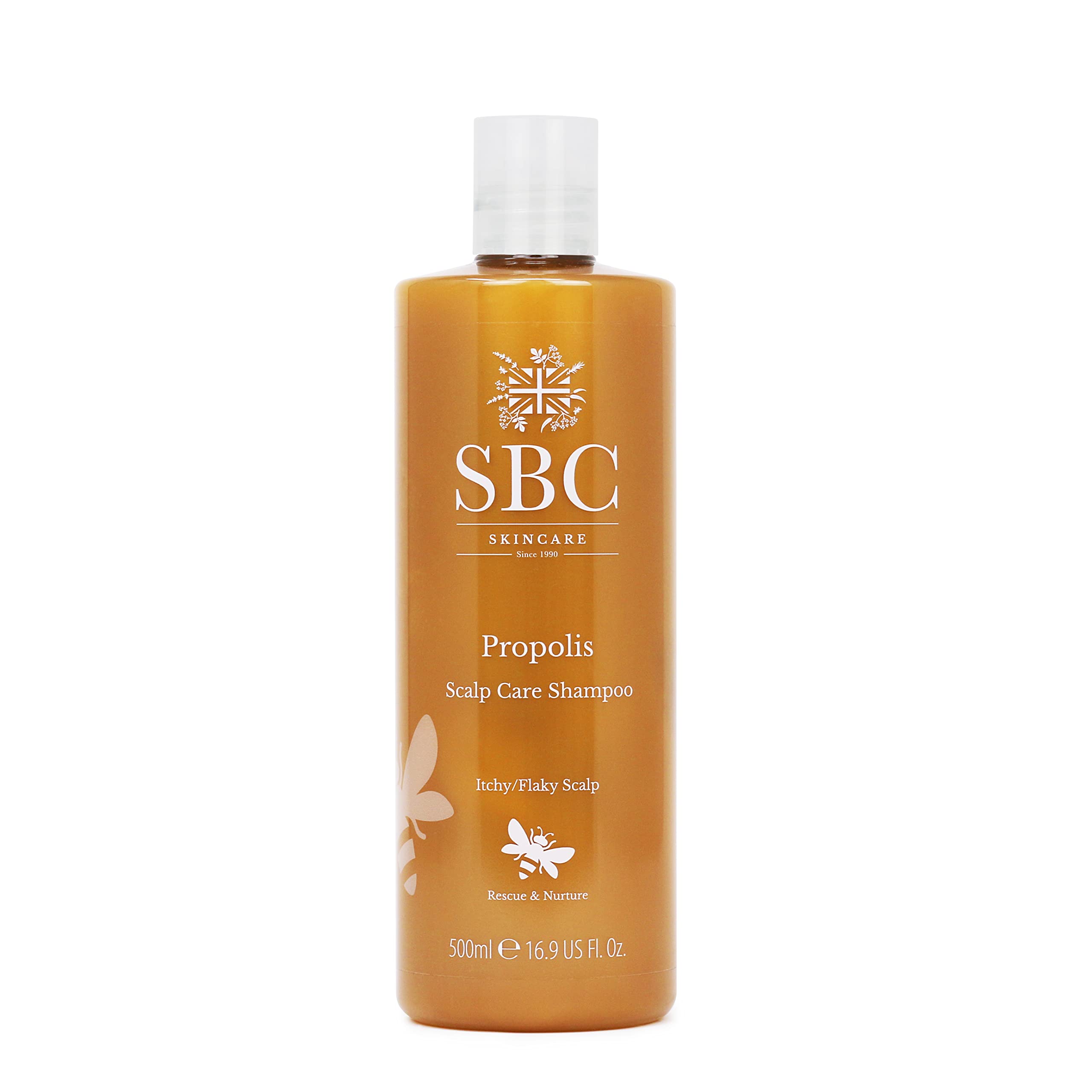 SBC Skincare Propolis Scalp Care Shampoo 500ml - Gentle for a Dry or Itchy Scalp
