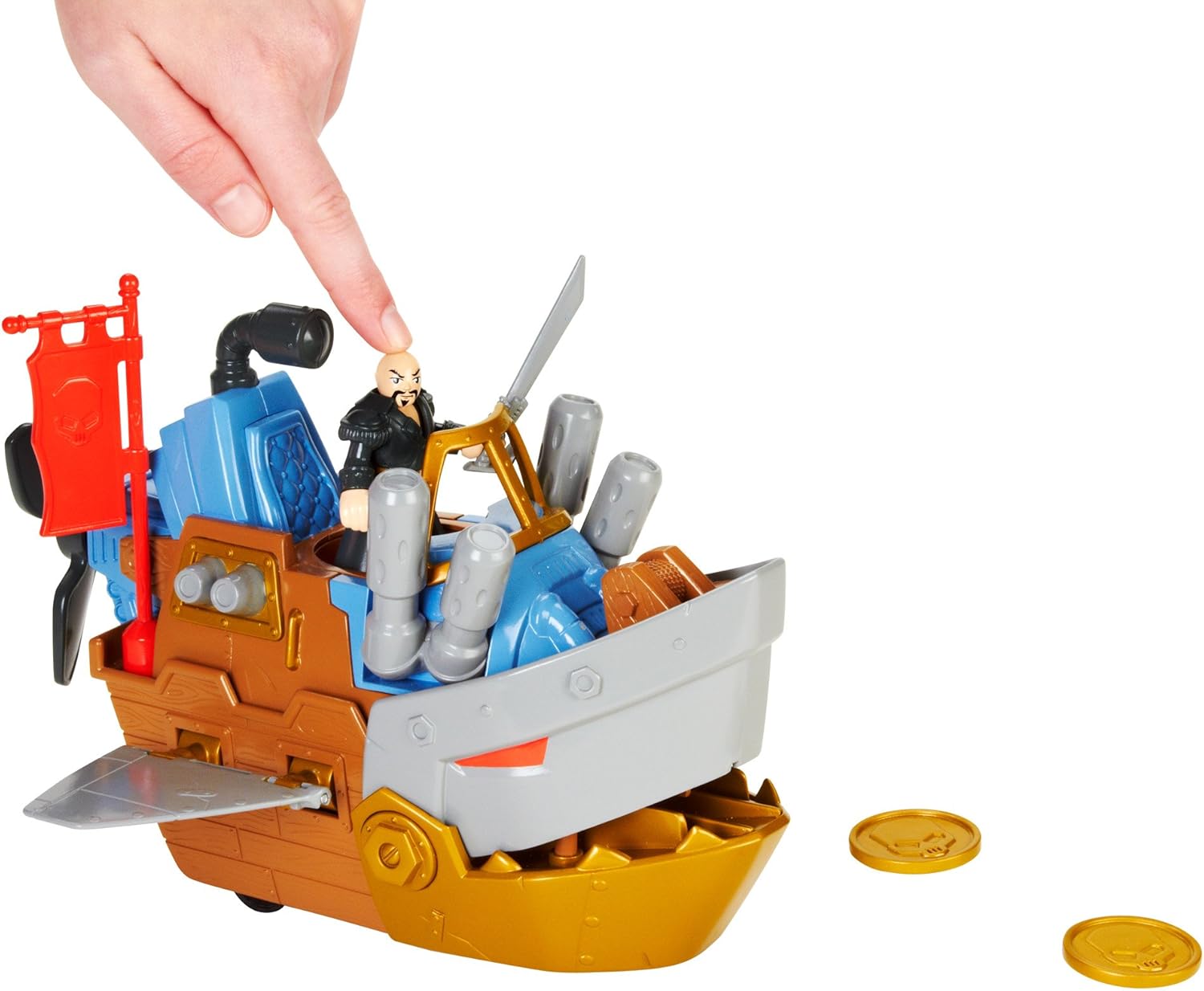 imaginext shark boat