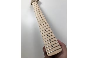 NETANCE New Guitar Neck 22 frets 25.5inch Maple Fingerboard Locking nut Matt finish Big head