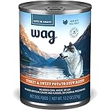 Amazon Brand - Wag Stew Canned Dog Food, Turkey & Sweet Potato Recipe, 13.2 oz Can (Pack of 12)