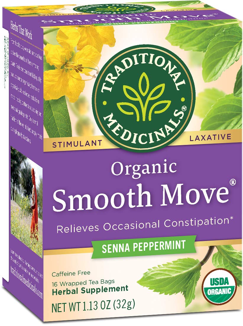 Traditional Medicinals Organic Smooth Move Peppermint Senna Laxative
