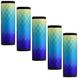 Gowraps 5 Pack Neoprene Luggage Handle Wraps Bright