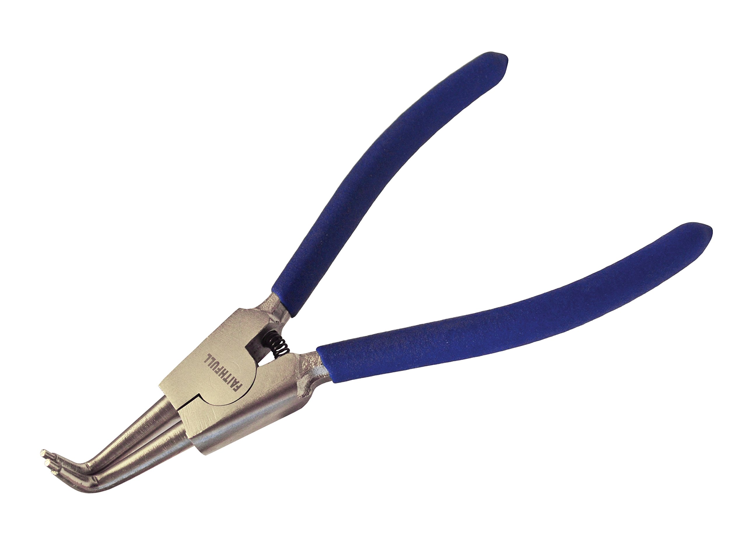 Faithfull FAIPLCIREXTB 180 mm CRV Outside Bent Circlip Pliers