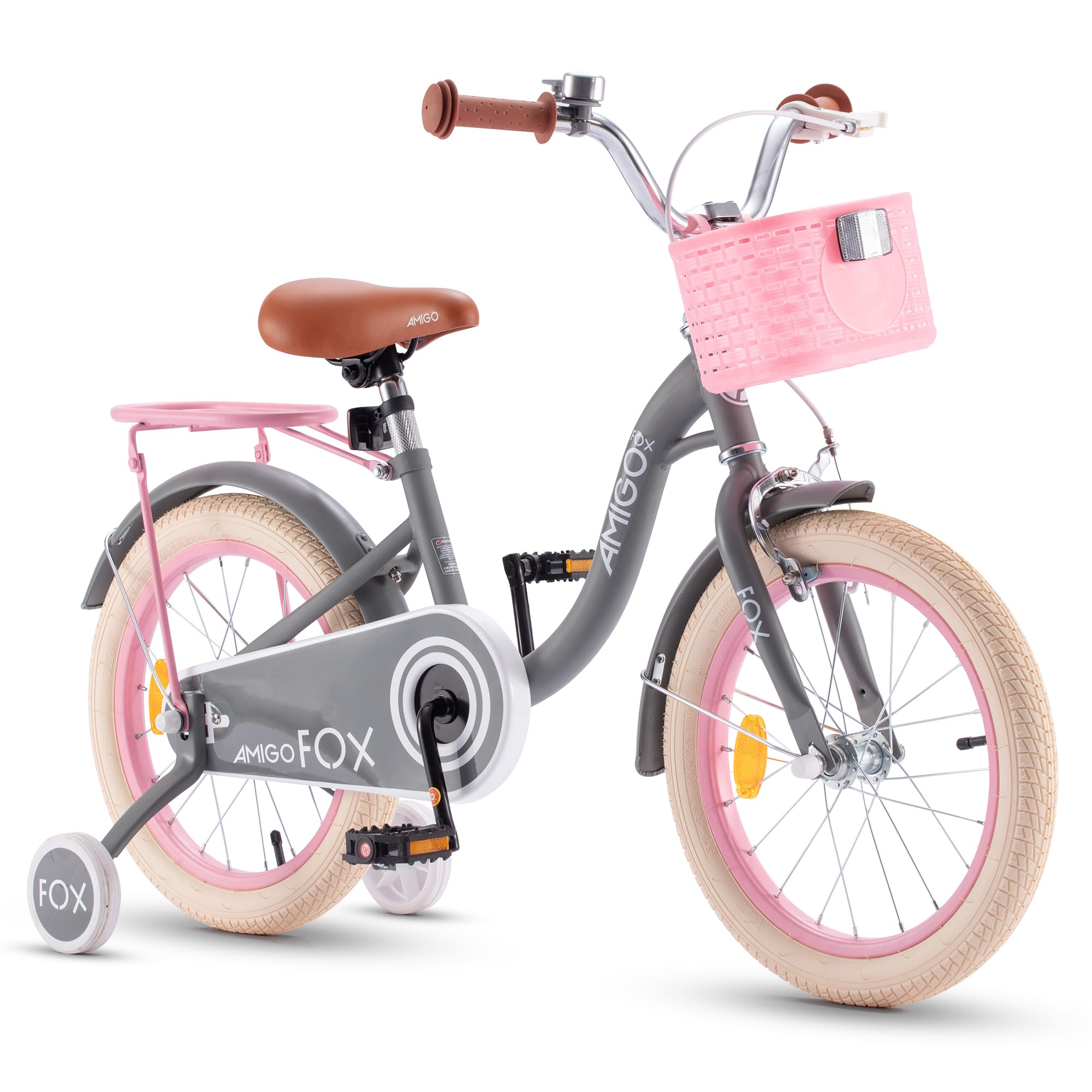 Royalbaby Princess Girls Kids Bike 12 14 16 18 20 Inch Children Bicycle with Basket for Age 3-12 Years