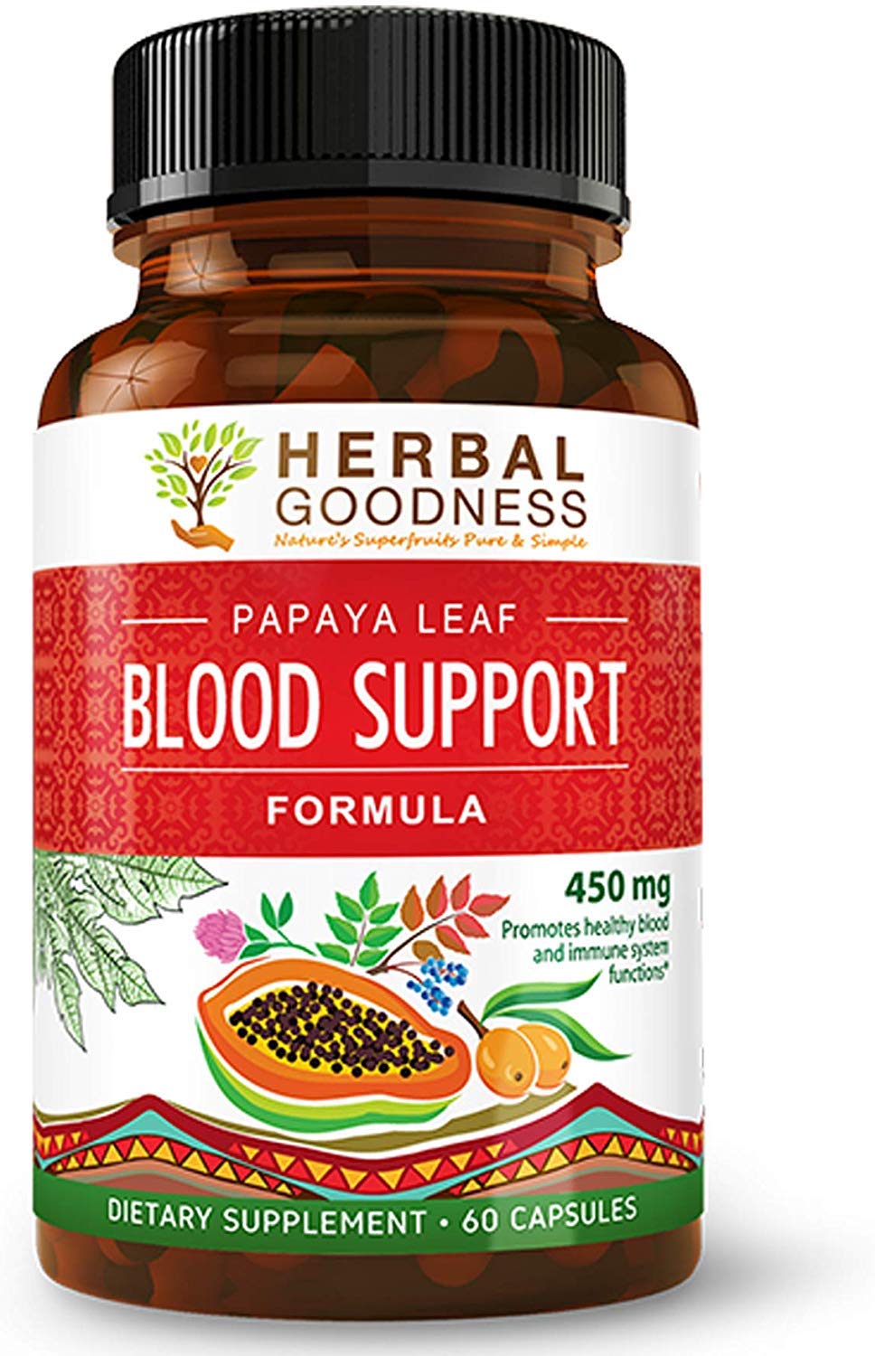 Papaya Leaf Blood Support Formula Blood Platelet Bone Marrow