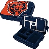 FOCO NFL Unisex-Adult Officially Licensed 2-Tone Big Logo Team Color Football Leak Proof 5 Compartment Bento Lunch Box - Chicago Bears