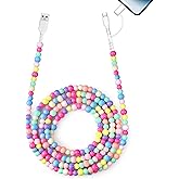 Aolcev USB C Cable 66W 2 in 1 Multi USB to USB C Charger Cord for iPhone 17 16 15 Pro Max 6.6FT Beaded Type C Fast Charging Cable for iPhone Charger for iPhone 14 13 12 Pro Max Galaxy S25 iPad Colored