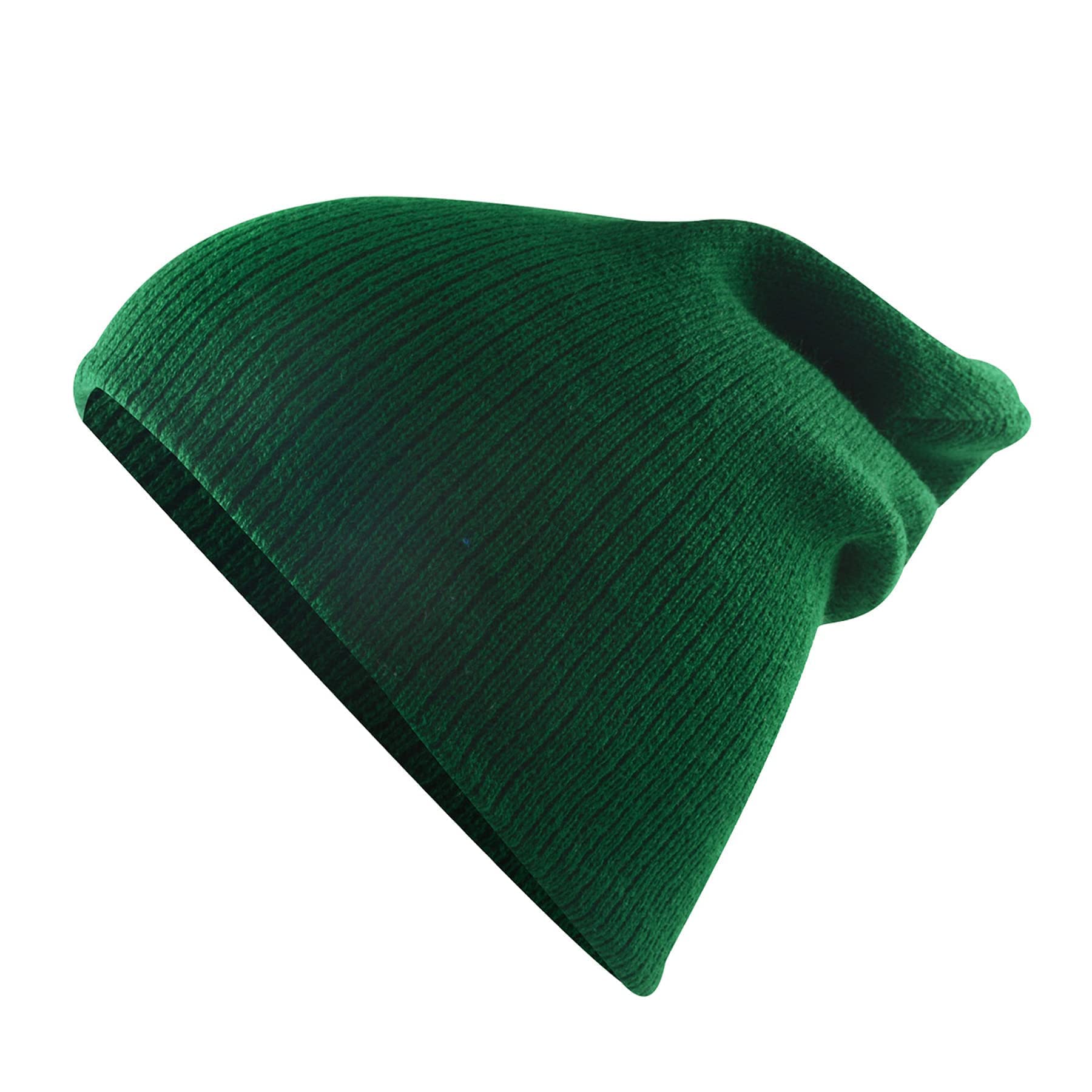 Photo 1 of Zando Soft Kids Toddler Baby Green Beanie for Boys Girls - Cute Slouchy Cuffed Halloween Beanies Accessories Warm Lightweight Knit Winter hat for Daily School Skiing Wear One Size