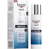 Eucerin Face Immersive Hydration Night Cream with Hyaluronic Acid and Provitamin B5, Ultra-Lightweight Face Moisturizer Smooths Fines Lines and Wrinkles, 2.5 Oz Bottle